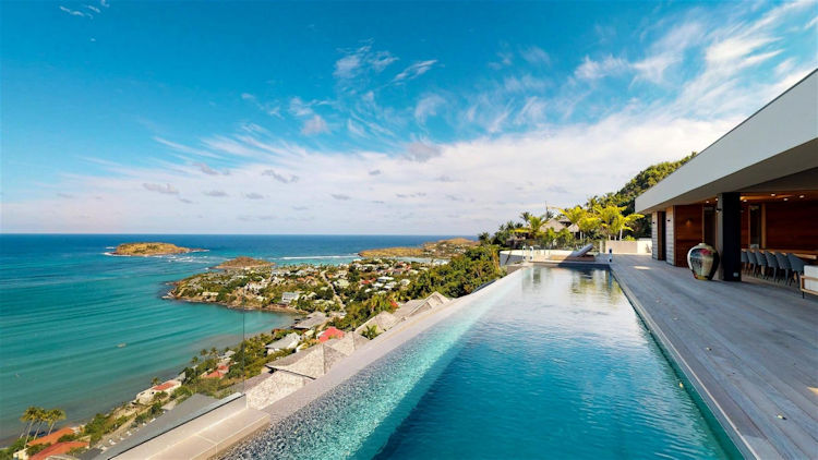 A Cliffside Contemporary Retreat in St. Barts